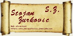 Stojan Zurković vizit kartica